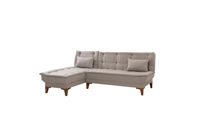 Hunterville Sovesofa med Sjeselong 4-seter - Beige - Møbler - Sofaer - Sovesofaer