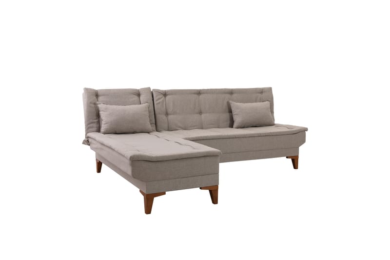 Hunterville Sovesofa med Sjeselong 4-seter - Beige - Møbler - Sofaer - Sovesofaer