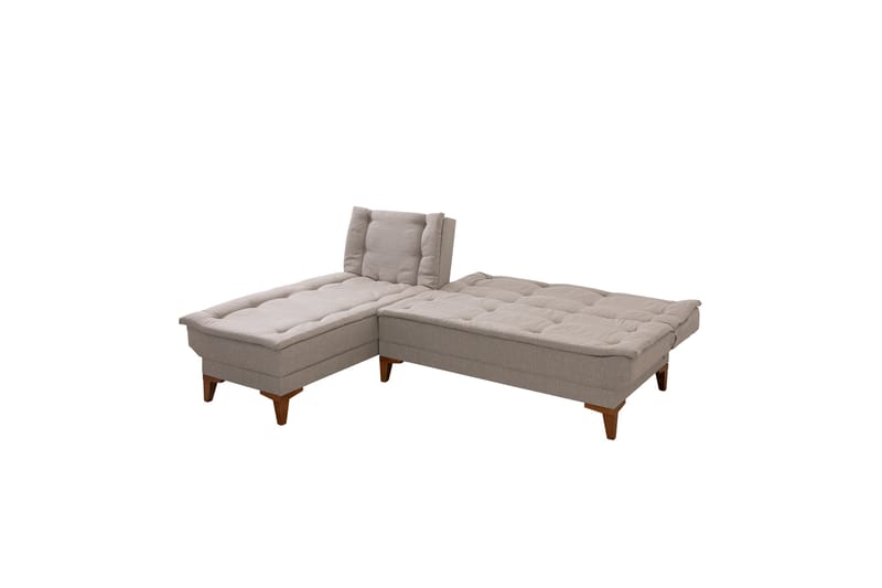 Hunterville Sovesofa med Sjeselong 4-seter - Beige - Møbler - Sofaer - Sovesofaer