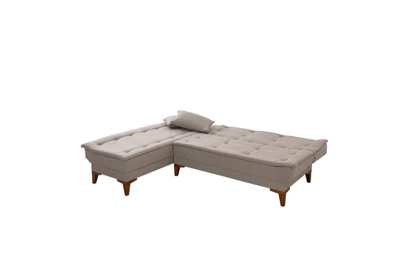 Hunterville Sovesofa med Sjeselong 4-seter - Beige - Møbler - Sofaer - Sovesofaer