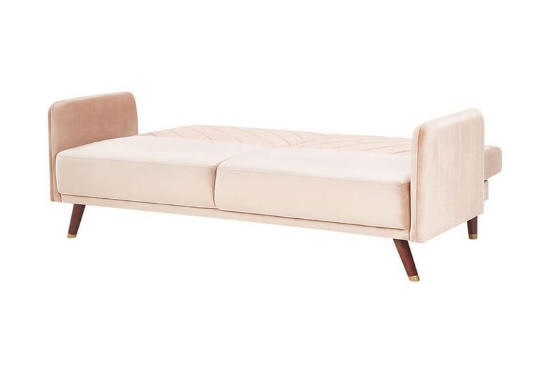 Induja 3-seters Sovesofa - Fløyel/Beige - Møbler - Sofaer - Sovesofaer