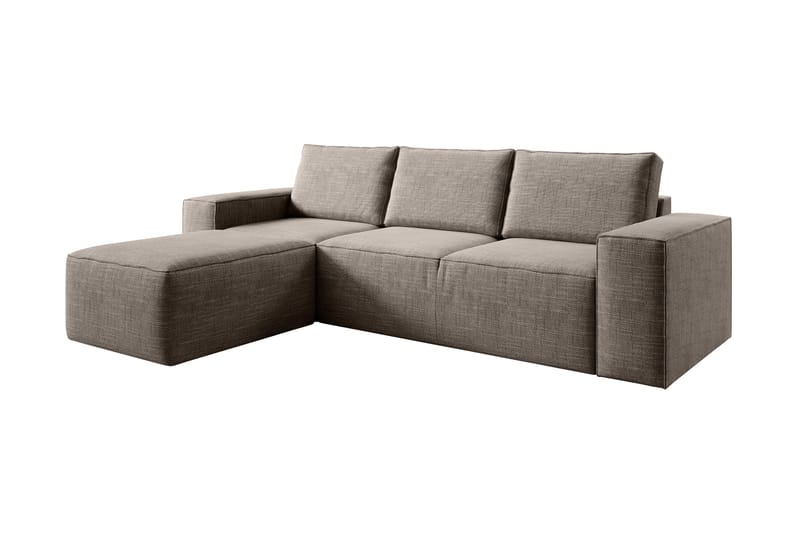 Kamli Sovesofa m. Divan med Oppbevaring - Beige - Møbler - Sofaer - Sovesofaer