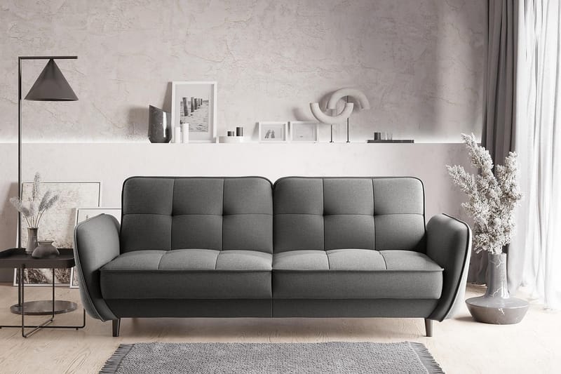 Katsuya Sovesofa 3-seters - Grå - Møbler - Sofaer - Sovesofaer