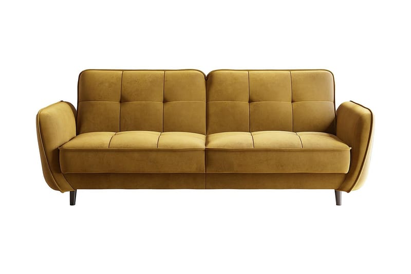 Katsuya Sovesofa 3-seters - Gul - Møbler - Sofaer - Sovesofaer