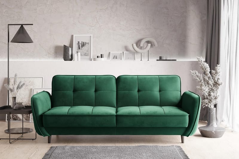 Katsuya Sovesofa 3-seters - Mørkegrønn - Møbler - Sofaer - Sovesofaer