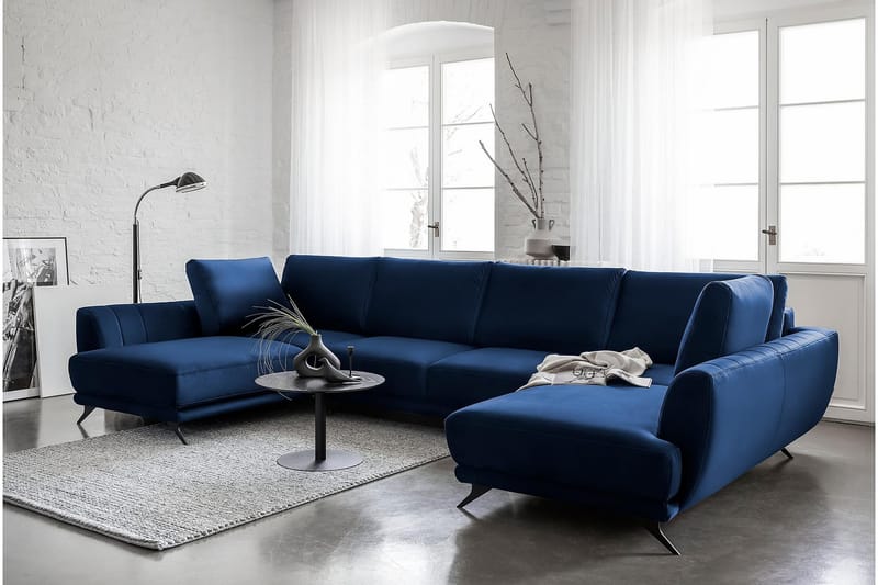 Katun Sovesofa Dobbeltsjeselong - Mørkeblå - Møbler - Sofaer - Sovesofaer