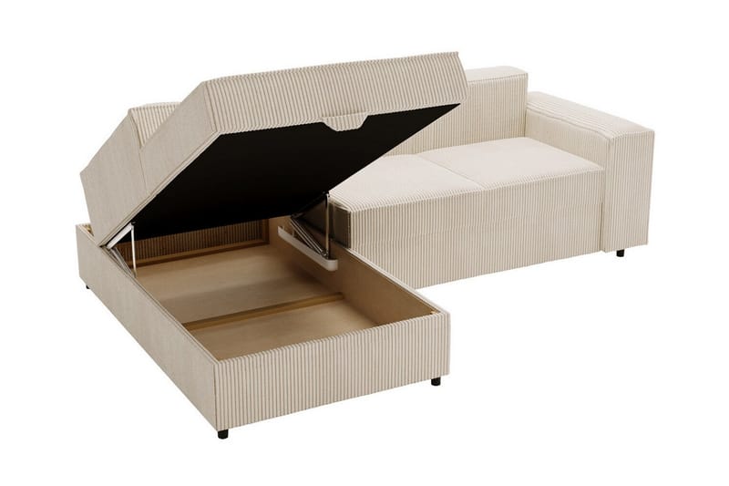 Knocklong 3-seters Hjørnesovesofa - Beige - Møbler - Sofaer - Sovesofaer