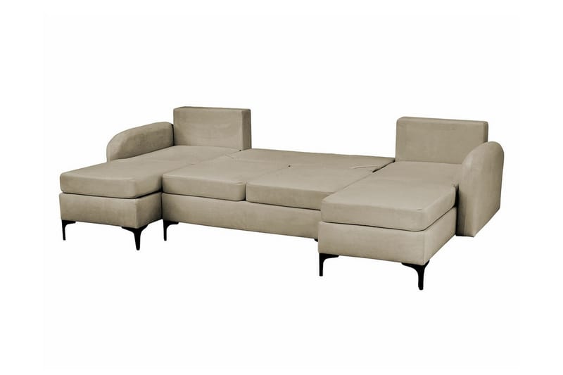 Knocklong 4-seters Hjørnesovesofa - Beige - Møbler - Sofaer - Sovesofaer