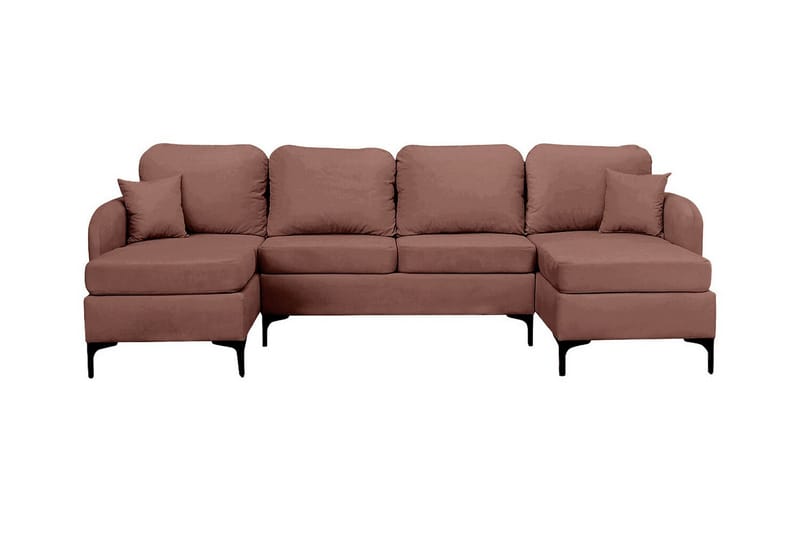 Knocklong 4-seters Hjørnesovesofa - Brun - Møbler - Sofaer - Sovesofaer