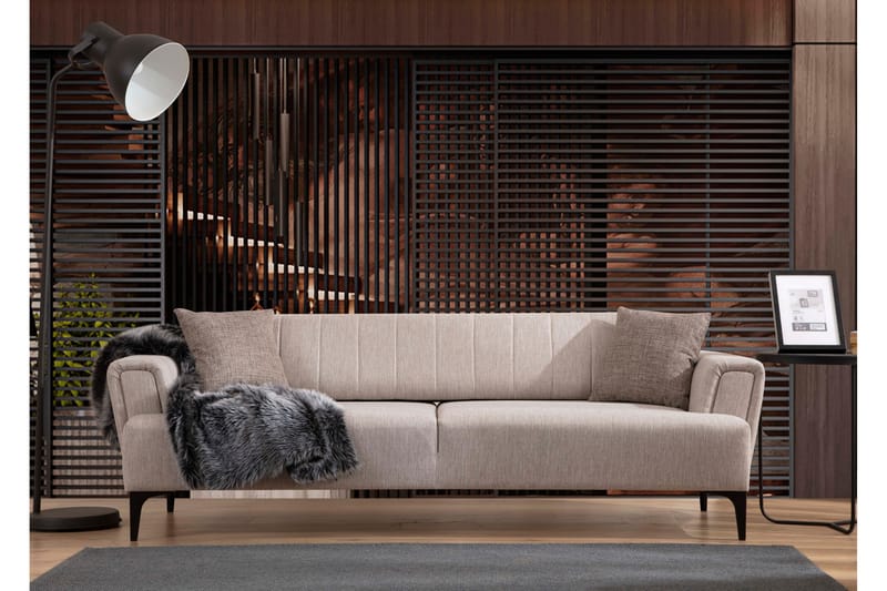 Lilesville 3-seter Sovesofa - Beige - Møbler - Sofaer - Sovesofaer