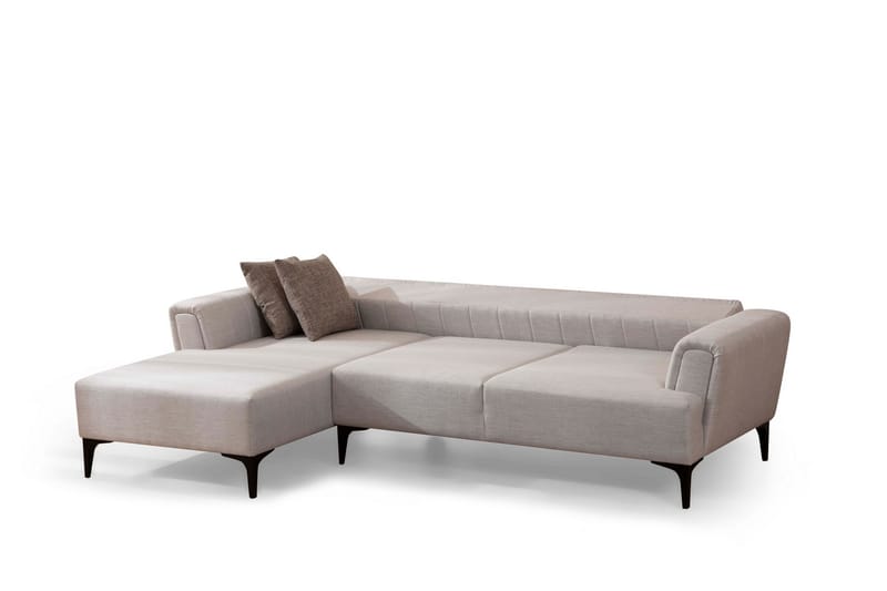 Lilesville Sovesofa med divan - Beige - Møbler - Sofaer - Sovesofaer