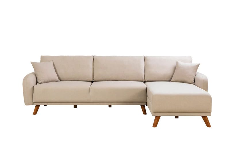 Malkiat Hjørnesovesofa - Cream - Møbler - Sofaer - Sovesofaer