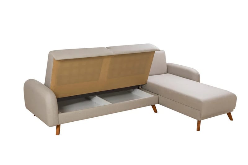 Malkiat Hjørnesovesofa - Cream - Møbler - Sofaer - Sovesofaer