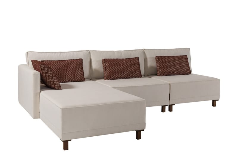 Matris 4-seters Sovesofa med Divan - Beige - Møbler - Sofaer - Sovesofaer