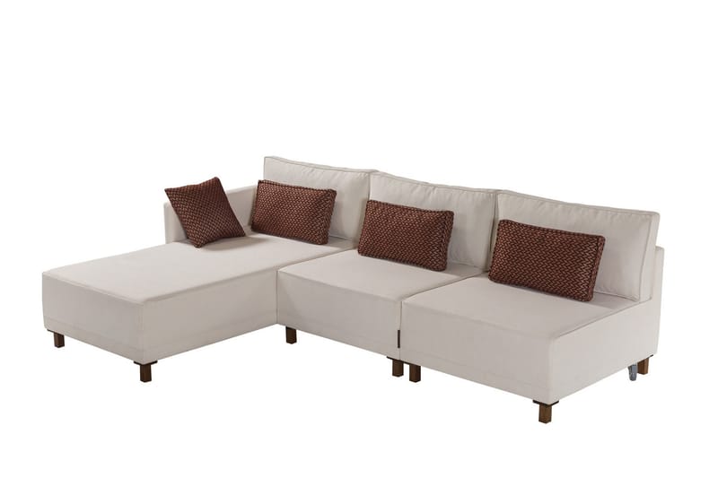 Matris 4-seters Sovesofa med Divan - Beige - Møbler - Sofaer - Sovesofaer