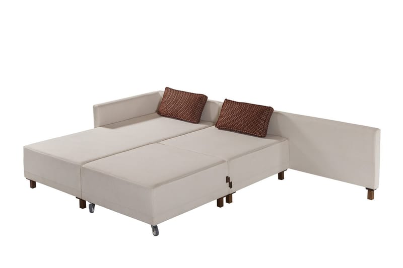 Matris 4-seters Sovesofa med Divan - Beige - Møbler - Sofaer - Sovesofaer