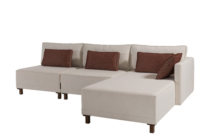 Matris 4-seters Sovesofa med Divan - Beige - Møbler - Sofaer - Sovesofaer