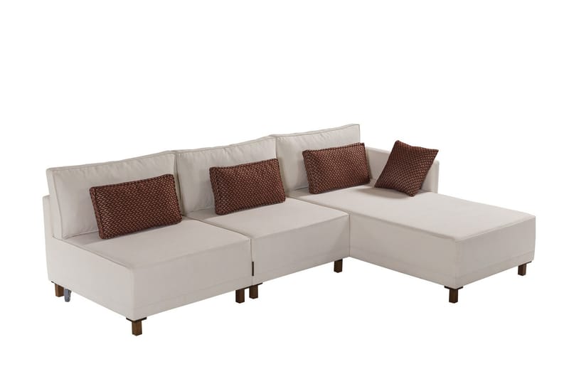 Matris 4-seters Sovesofa med Divan - Beige - Møbler - Sofaer - Sovesofaer