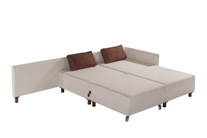 Matris 4-seters Sovesofa med Divan - Beige - Møbler - Sofaer - Sovesofaer