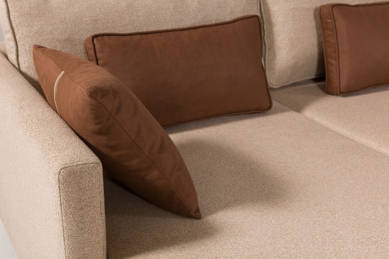 Matris 4-seters Sovesofa med Divan - Brun - Møbler - Sofaer - Sovesofaer