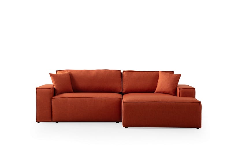 Munehiro Hjørnesovesofa - Oransje - Møbler - Sofaer - Sovesofaer