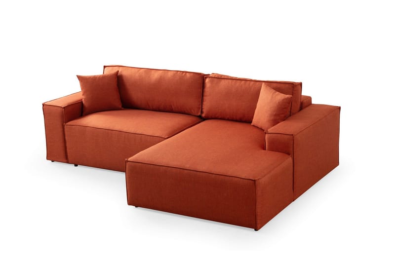 Munehiro Hjørnesovesofa - Oransje - Møbler - Sofaer - Sovesofaer