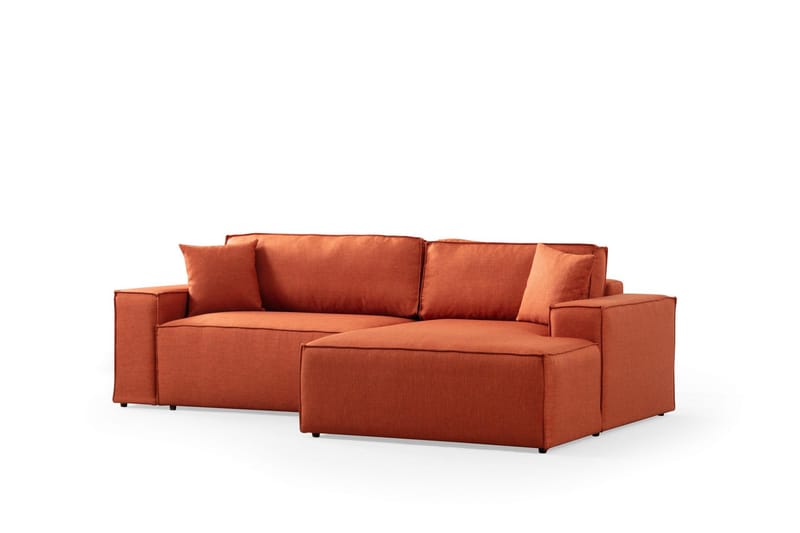 Munehiro Hjørnesovesofa - Oransje - Møbler - Sofaer - Sovesofaer