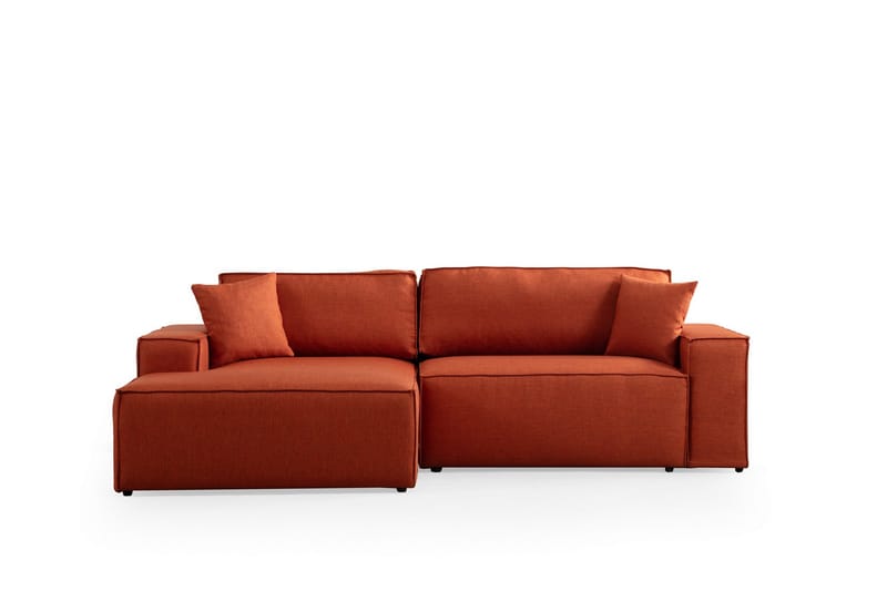 Munehiro Hjørnesovesofa - Oransje - Møbler - Sofaer - Sovesofaer