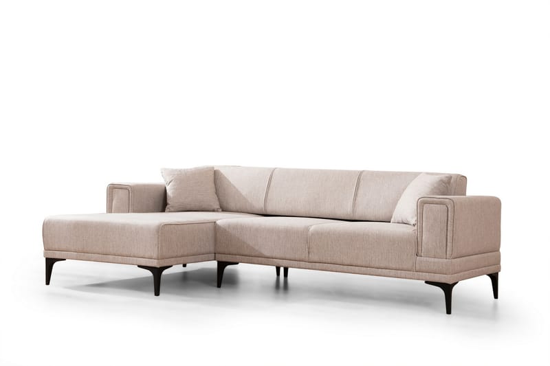 Naoko Sovesofa med divan - Lysebrun - Møbler - Sofaer - Sovesofaer