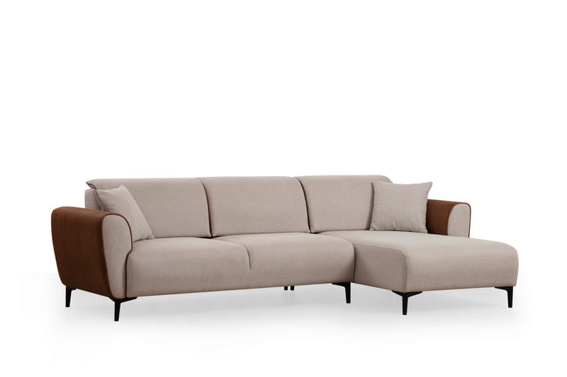 Rebelo Sovesofa med divan - Beige - Møbler - Sofaer - Sovesofaer