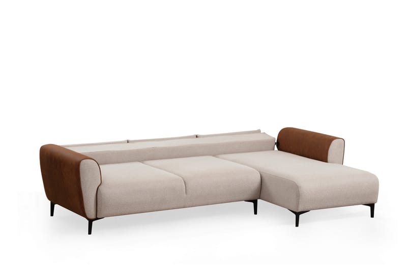 Rebelo Sovesofa med divan - Beige - Møbler - Sofaer - Sovesofaer