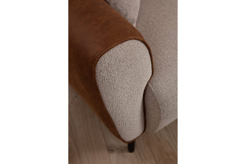 Rebelo Sovesofa med divan - Beige - Møbler - Sofaer - Sovesofaer