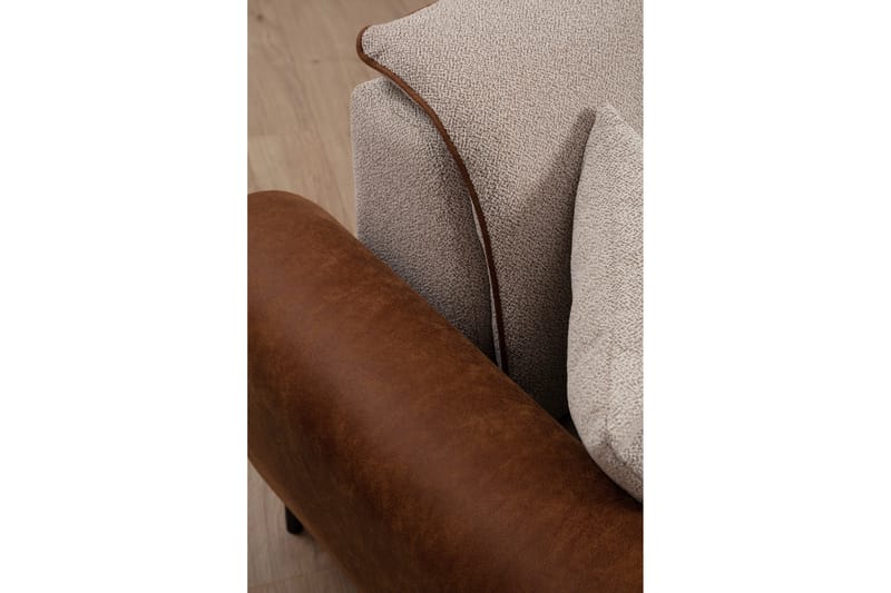 Rebelo Sovesofa med divan - Beige - Møbler - Sofaer - Sovesofaer