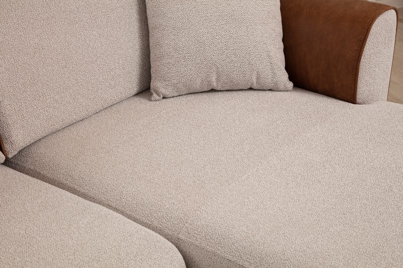 Rebelo Sovesofa med divan - Beige - Møbler - Sofaer - Sovesofaer