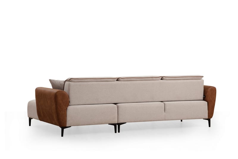 Rebelo Sovesofa med divan - Beige - Møbler - Sofaer - Sovesofaer