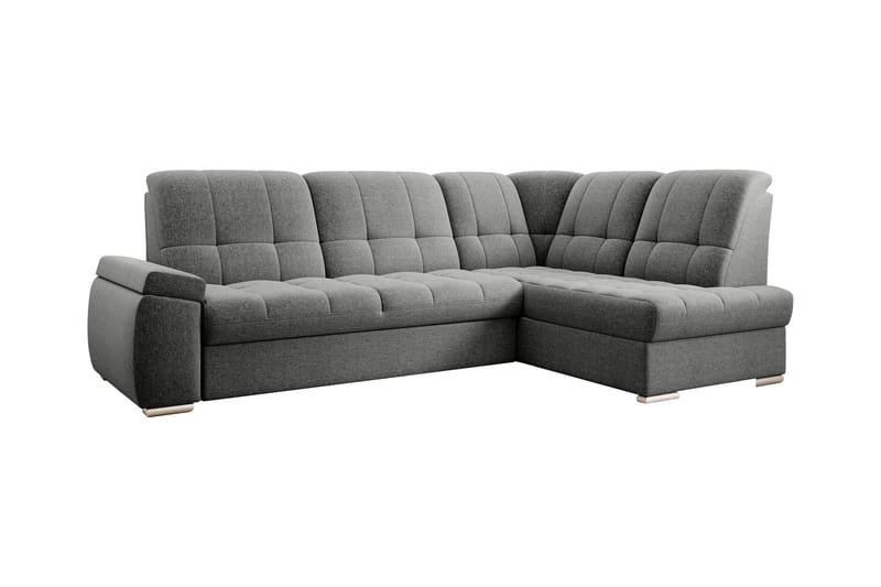 Sajana Sovesofa m. Sjeselong 3-seter - Grå - Møbler - Sofaer - Sovesofaer