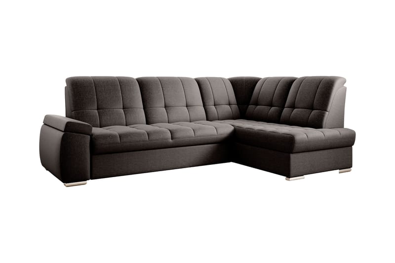 Sajana Sovesofa m. Sjeselong 3-seter - Mørkebrun - Møbler - Sofaer - Sovesofaer