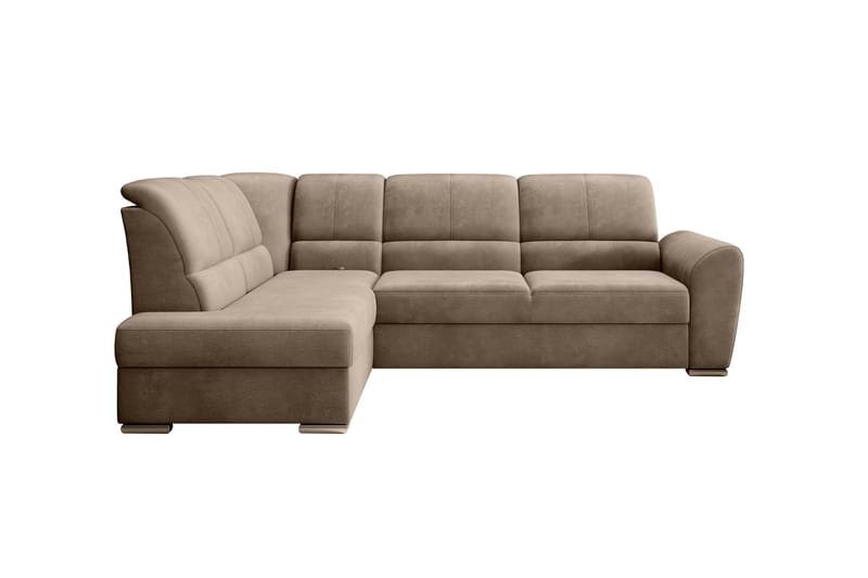 Sajmon Sovesofa m. Sjeselong 3-seter - Lys brun - Møbler - Sofaer - Sovesofaer