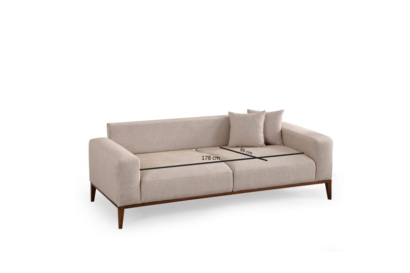 Sinor 4-seters Sovesofa - Beige - Møbler - Sofaer - Sovesofaer