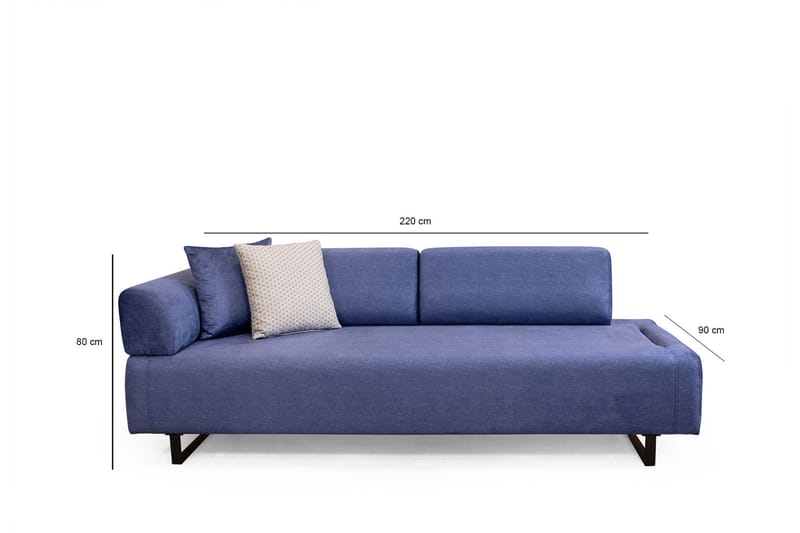 Southburn Sovesofa 3-seters - Blå - Møbler - Sofaer - Sovesofaer