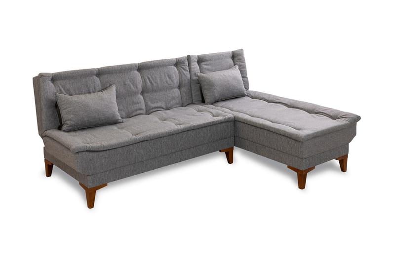 Hunterville Sovesofa m. Divan 4-seters 107x205 - Grå - Møbler - Sofaer - Sovesofaer - Sovesofa divan