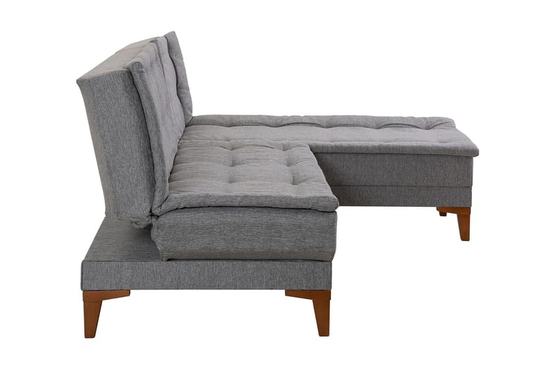 Hunterville Sovesofa m. Divan 4-seters 107x205 - Grå - Møbler - Sofaer - Sovesofaer - Sovesofa divan