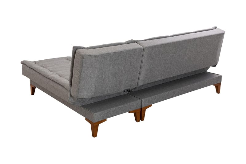 Hunterville Sovesofa m. Divan 4-seters 107x205 - Grå - Møbler - Sofaer - Sovesofaer - Sovesofa divan