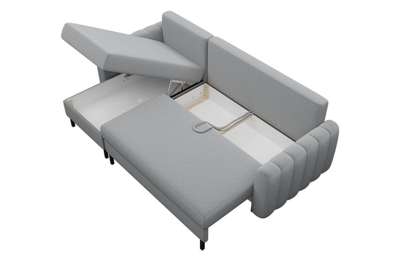 Sovesofa med divan - Blå - Møbler - Sofaer - Sovesofaer - Sovesofa divan