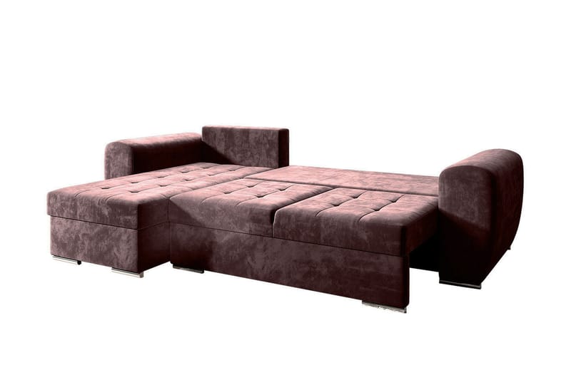 Sovesofa med divan - Lysegrå - Møbler - Sofaer - Sovesofaer - Sovesofa divan