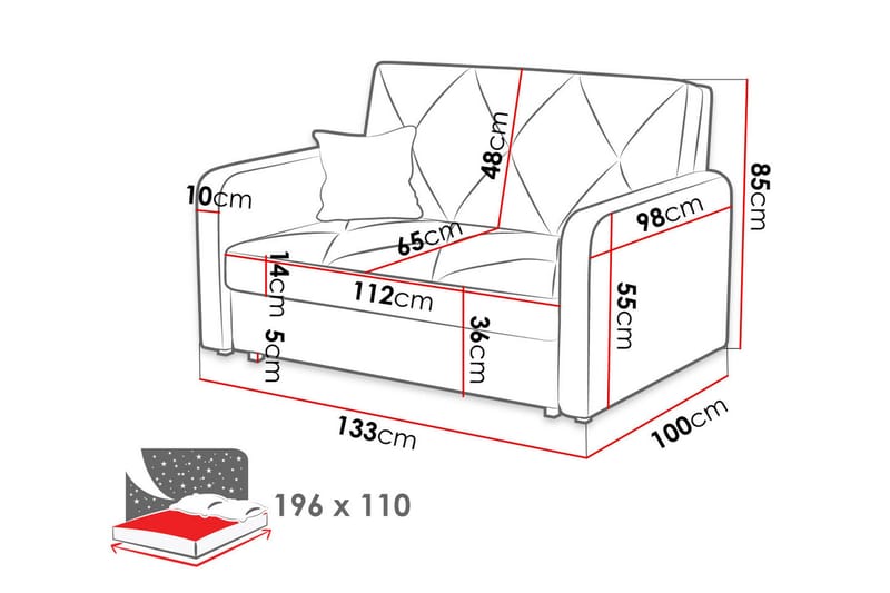 Sovesofa - Møbler - Sofaer - Sovesofaer