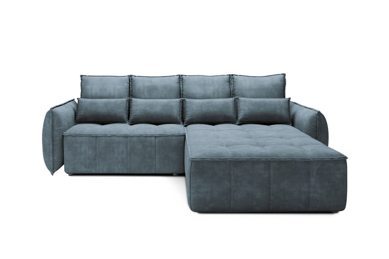 Takara Sovesofa med Divan 3-seter - Blå - Møbler - Sofaer - Sovesofaer