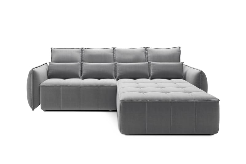 Takara Sovesofa med Divan 3-seter - Grå - Møbler - Sofaer - Sovesofaer