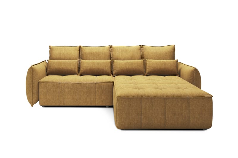 Takara Sovesofa med Divan 3-seter - Gul - Møbler - Sofaer - Sovesofaer