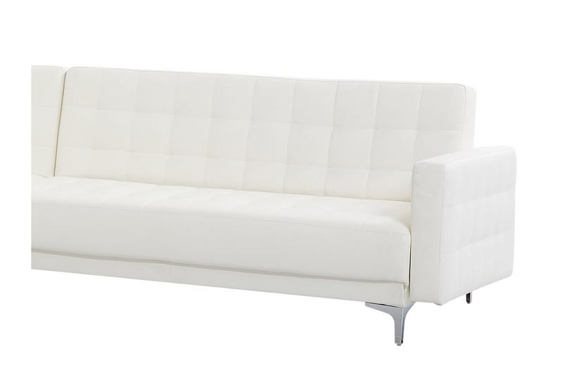 Toomey Hjørnesovesofa Large Høyre Kunstlær - Hvit - Møbler - Sofaer - Sovesofaer